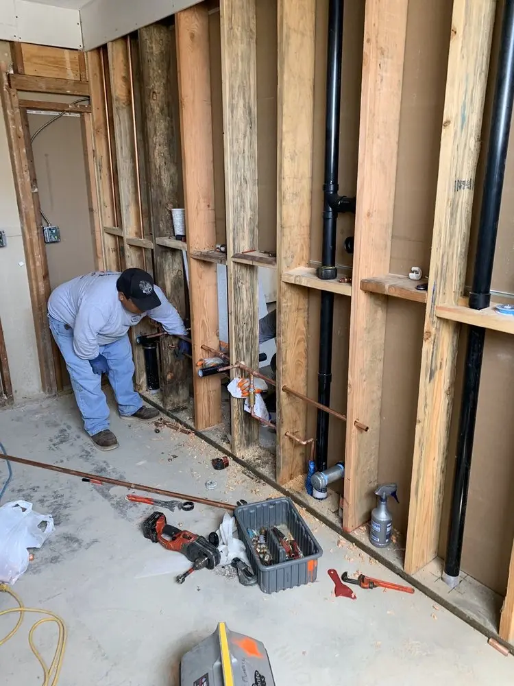 Commercial rough-in plumbing for Gas Line Repair in Franklin